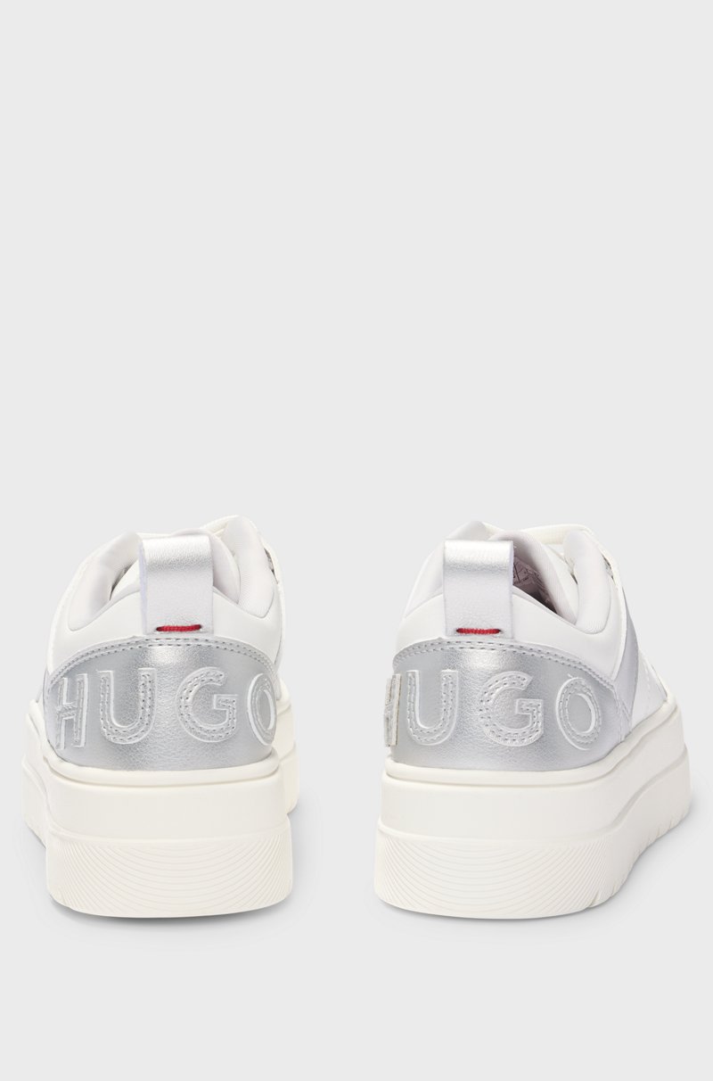 Hugo Boss Deportivas con suela de plataforma y detalles plateados Últimos 3 días