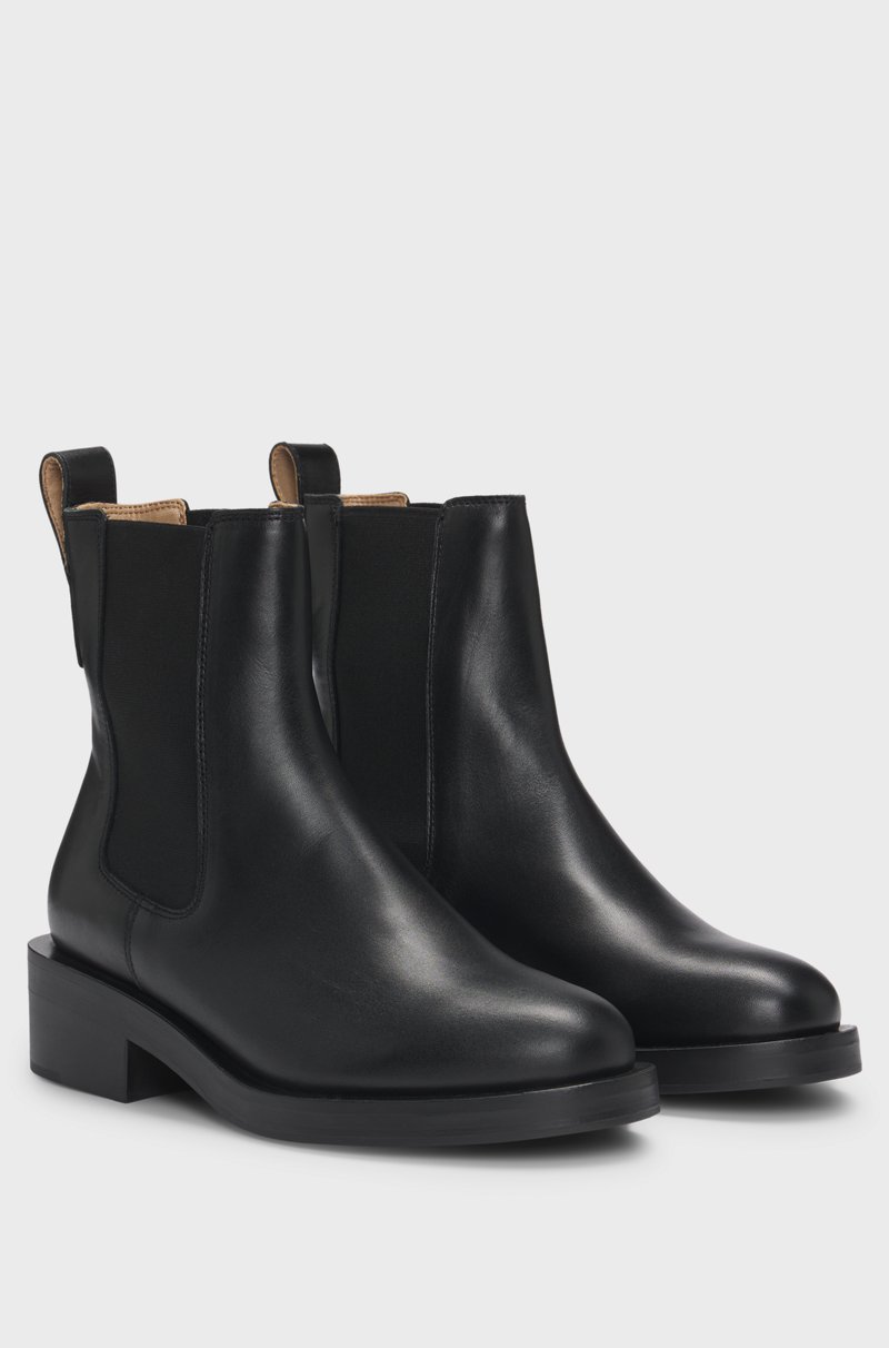 Hugo Boss Botines Chelsea con remache de logo Promoción por tiempo limitado