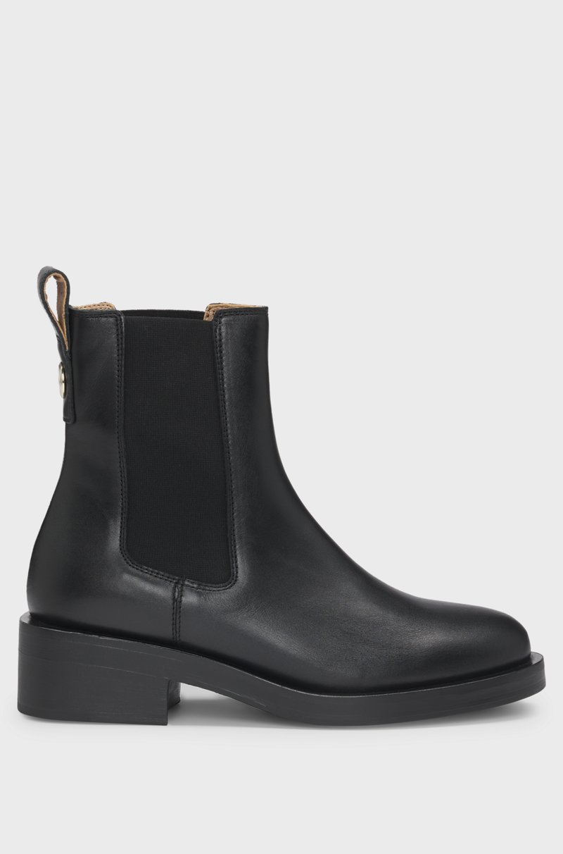 Hugo Boss Botines Chelsea con remache de logo Promoción por tiempo limitado