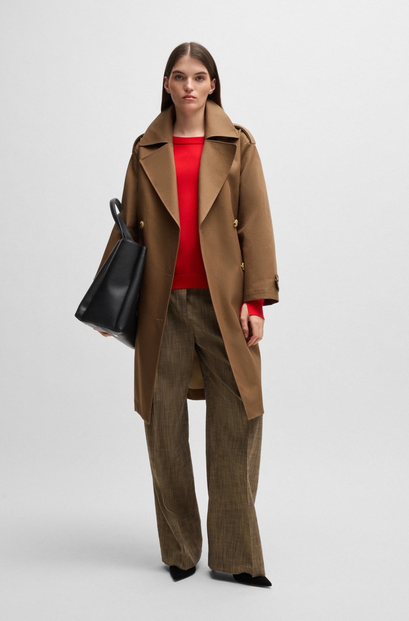 Hugo Boss Bolso tote de piel sintética granulada con monograma Double B Tienda de fábrica
