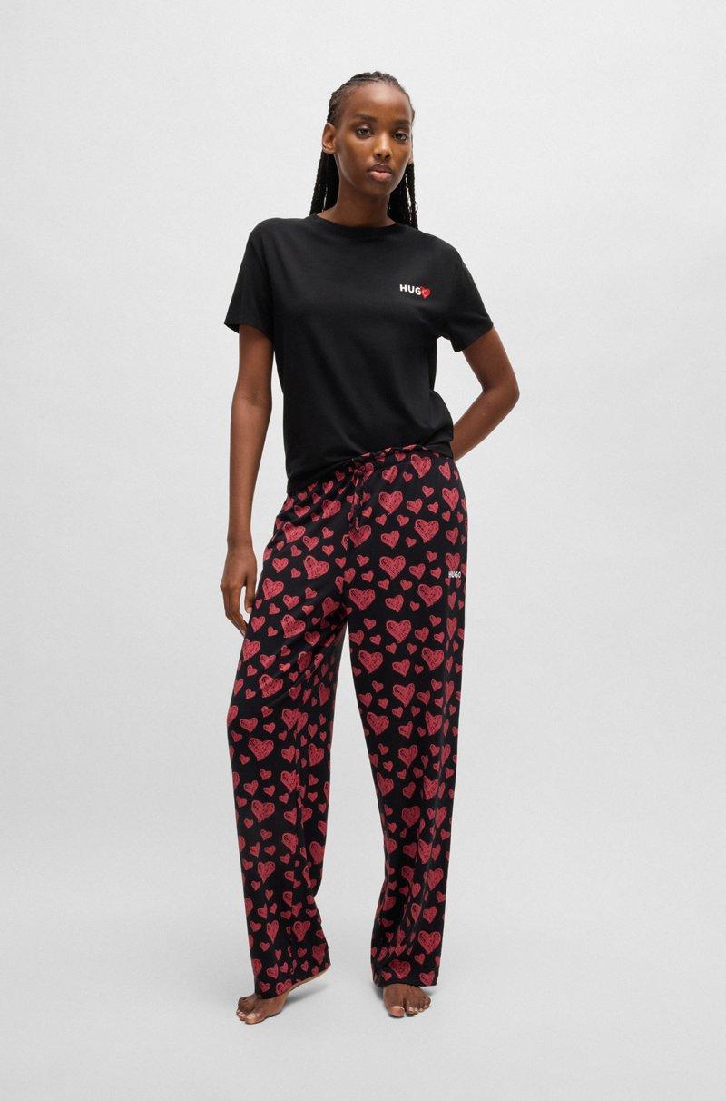Hugo Boss Camiseta de pijama de mezcla de modal con logo estampado En línea