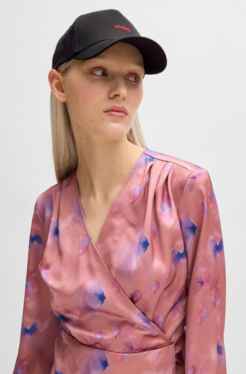 Hugo Boss Gorra de sarga de algodón con logo bordado Rebajas de fábrica