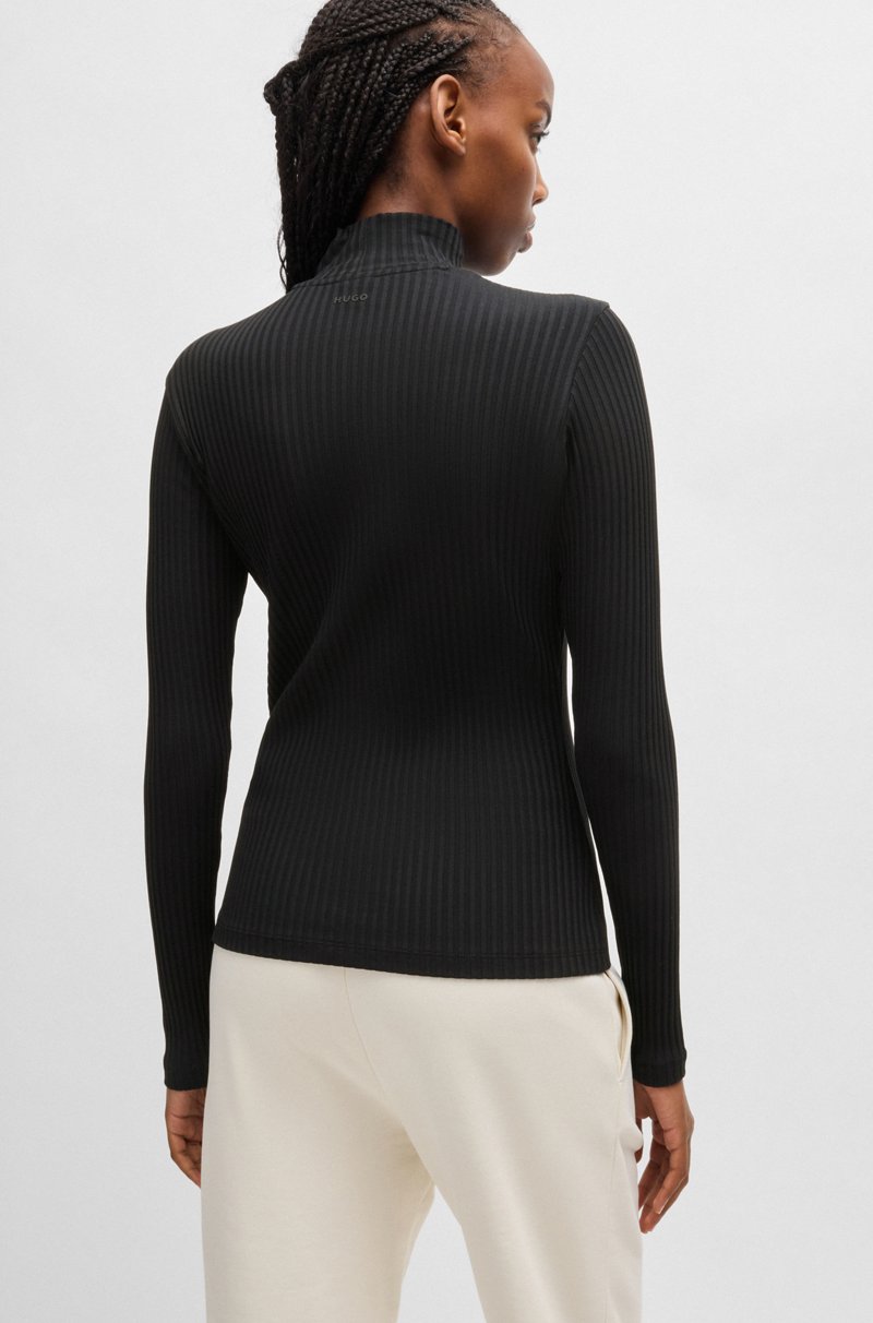 Hugo Boss Camiseta slim fit de algodón elástico con logo estampado Descuento