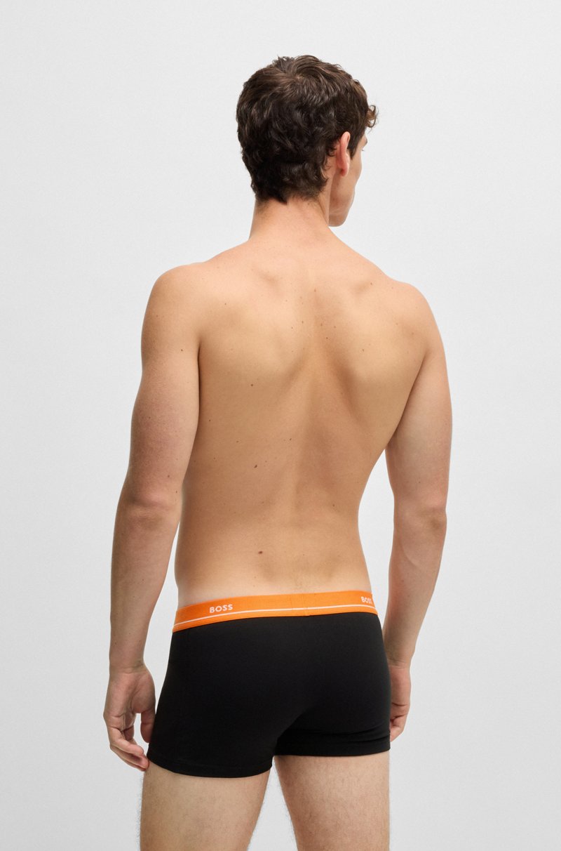 Hugo Boss Paquete de cinco calzoncillos de algodón elástico con logotipo en la cinturilla Tienda