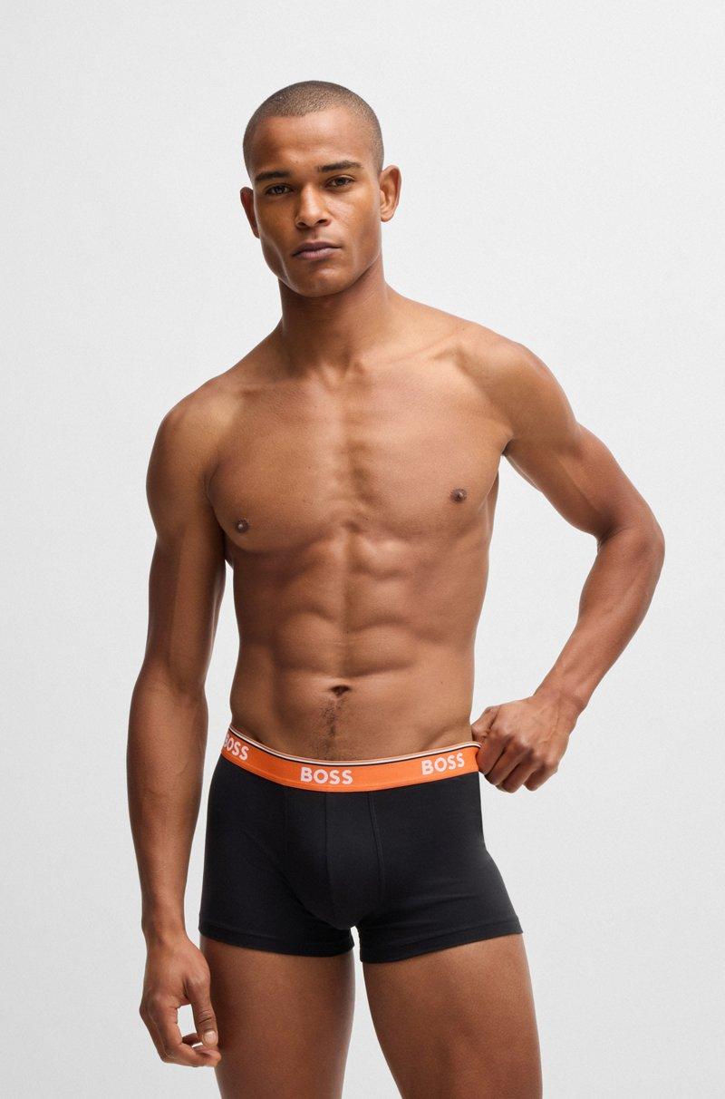 Hugo Boss Paquete de tres calzoncillos de algodón elástico con logos en la cintura Solo queda un día