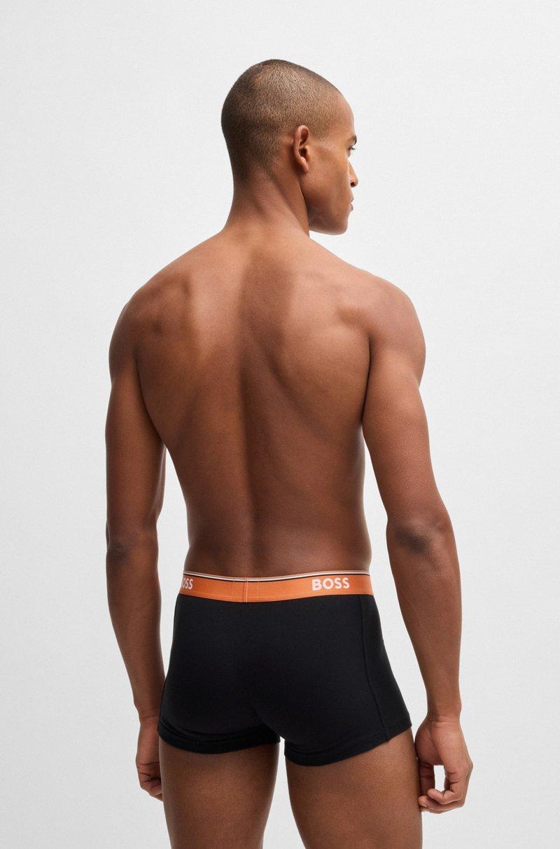 Hugo Boss Paquete de tres calzoncillos de algodón elástico con logos en la cintura Solo queda un día