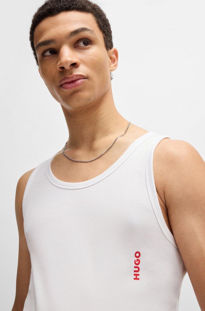 Hugo Boss Paquete de dos camisetas de tirantes de algodón elástico con logo Superdescuento