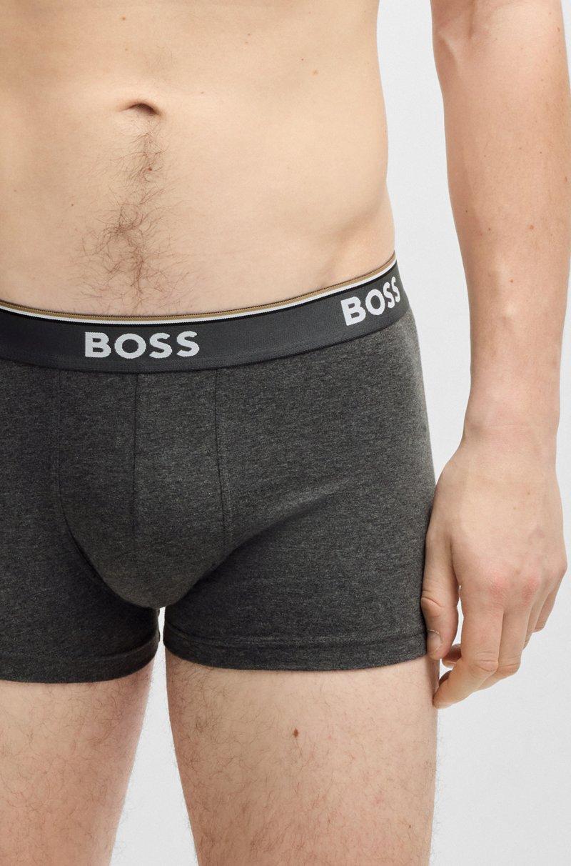 Hugo Boss Paquete de tres calzoncillos de algodón elástico con logo en la cinturilla Liquidación