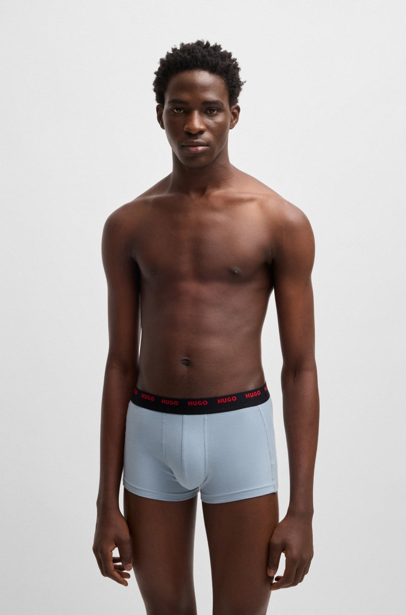 Hugo Boss Paquete de cinco calzoncillos de algodón elástico con logos en la cintura Precios de Black Friday