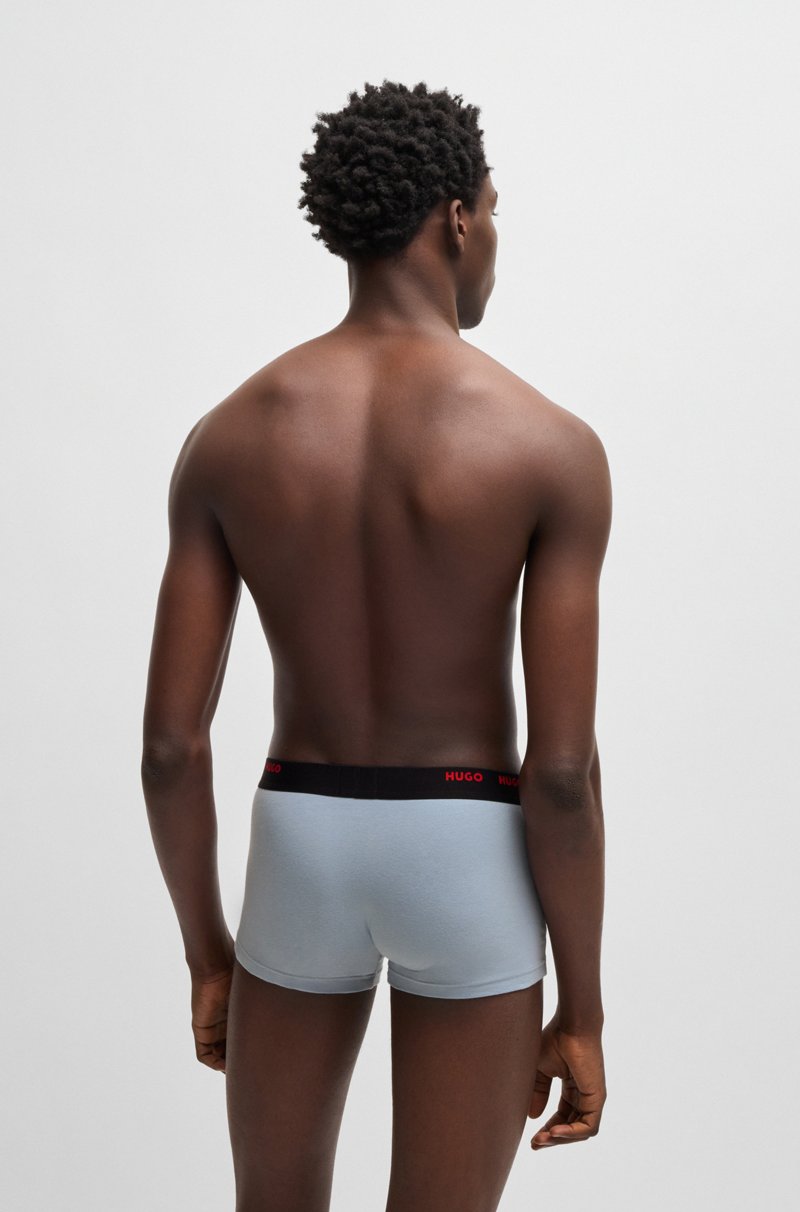 Hugo Boss Paquete de cinco calzoncillos de algodón elástico con logos en la cintura Precios de Black Friday