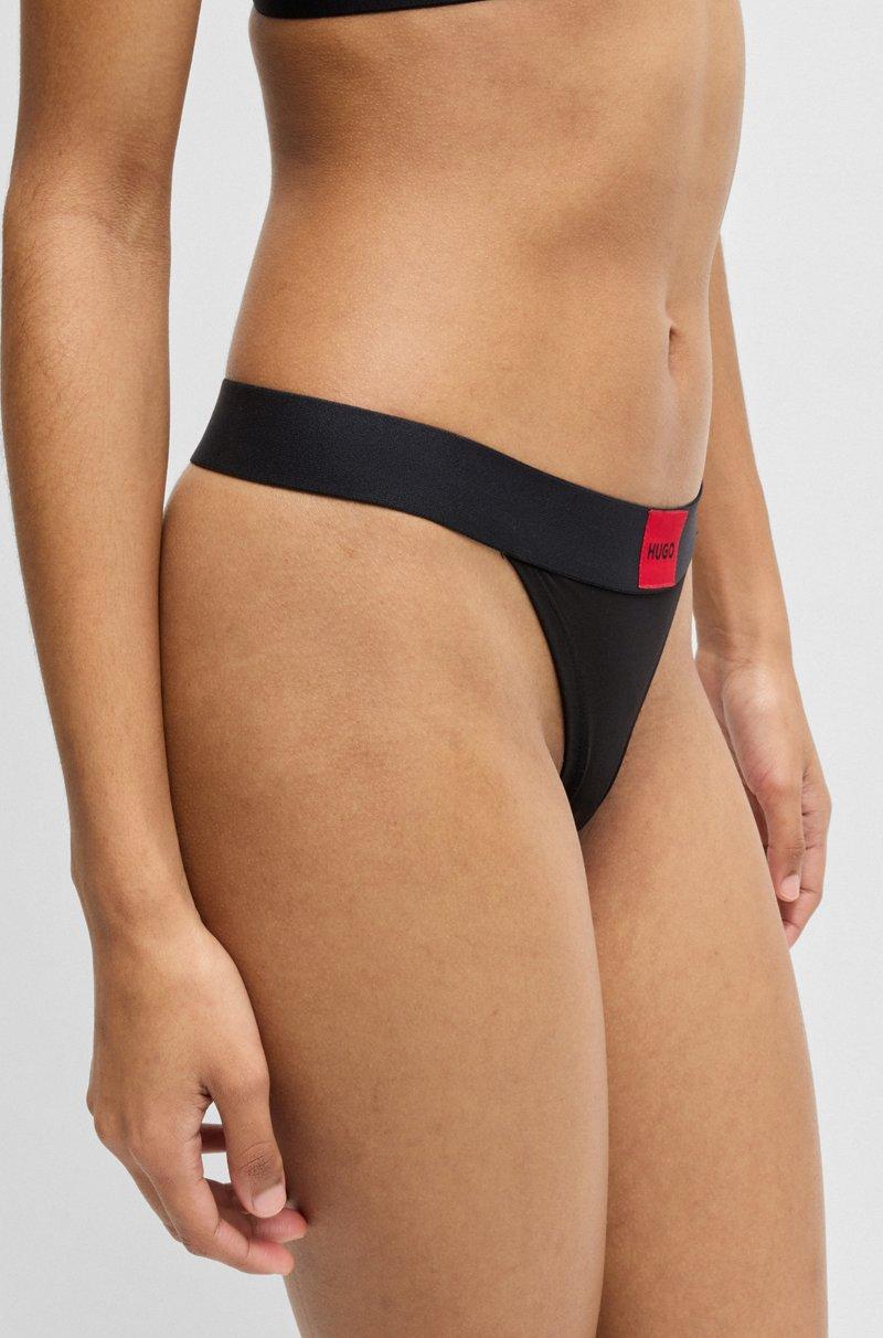Hugo Boss Tanga de algodón elástico con etiqueta con logo roja Descuentos del mes