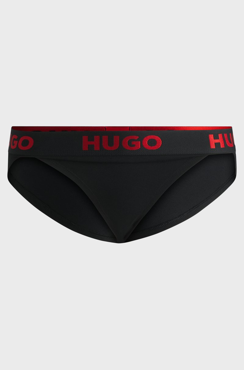 Hugo Boss Braguitas de algodón elástico con logo en la cintura 2025