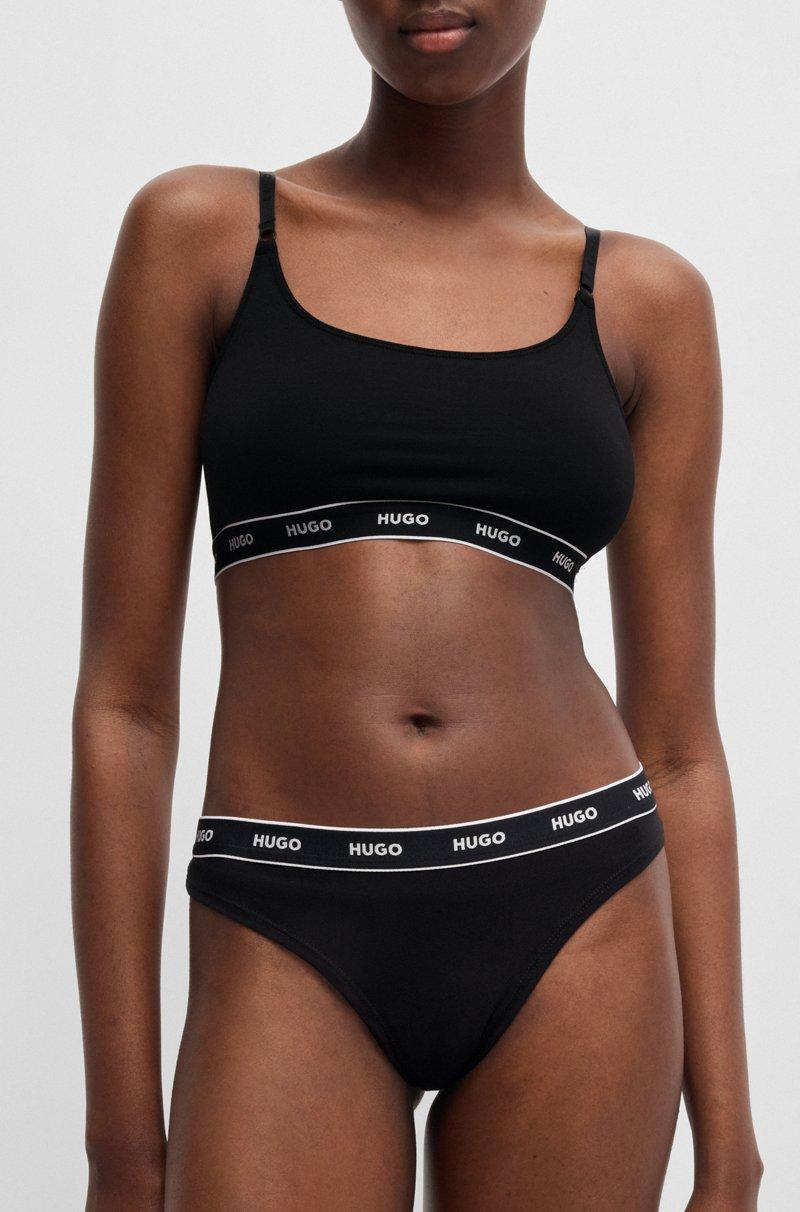 Hugo Boss Paquete de tres tangas con cintura de la marca En línea