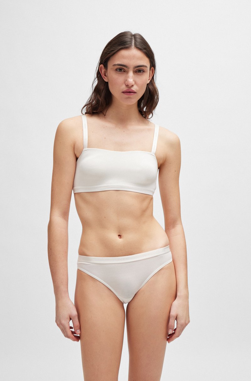 Hugo Boss Bralette de punto elástico con tirantes de la marca Tienda