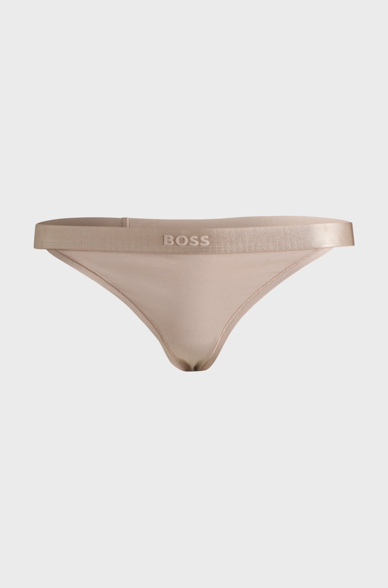 Hugo Boss Tanga de algodón con logo en la cintura Rebajas online