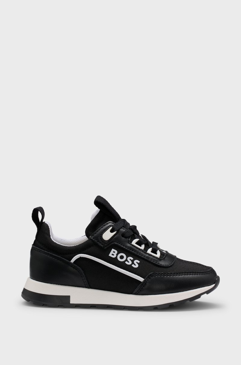 Hugo Boss Deportivas para niños en piel y lona
