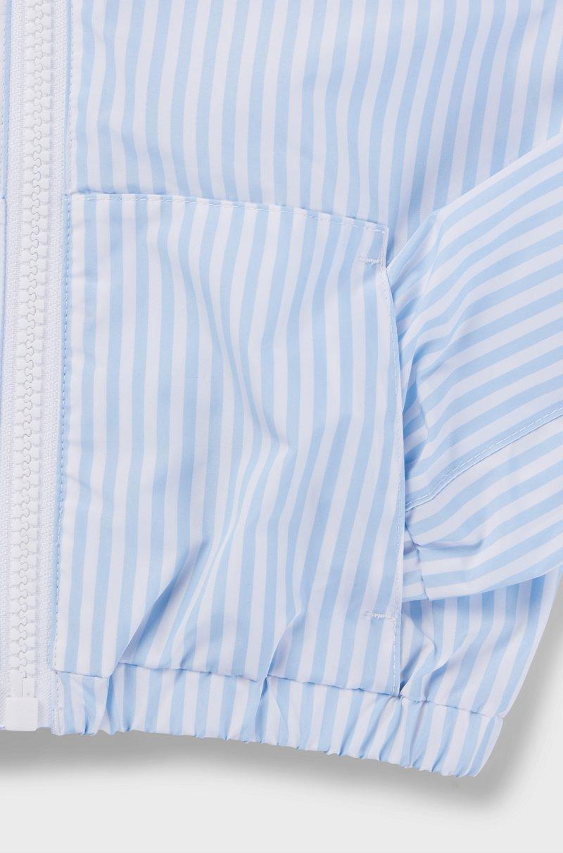 Hugo Boss Chubasquero para niños con capucha rayas y logo estampado Libre de impuestos