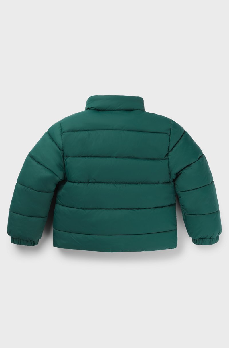 Hugo Boss Chaqueta acolchada repelente al agua con capucha oculta para niños Descuento por venta flash