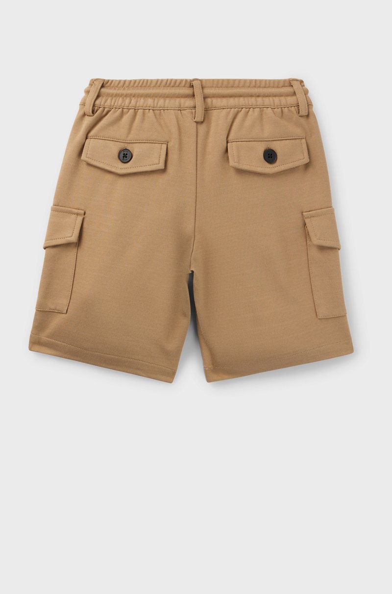 Hugo Boss Shorts cargo para niños en tejido elástico con cintura con cordón Ofertas de temporada