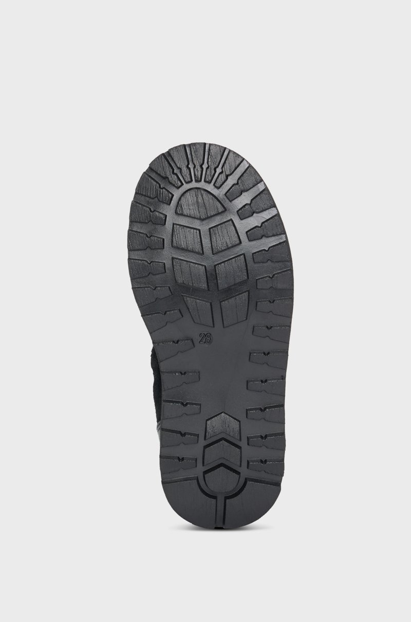 Hugo Boss Botas de piel para niños con forro de piel de cordero sintética Ofertas especiales