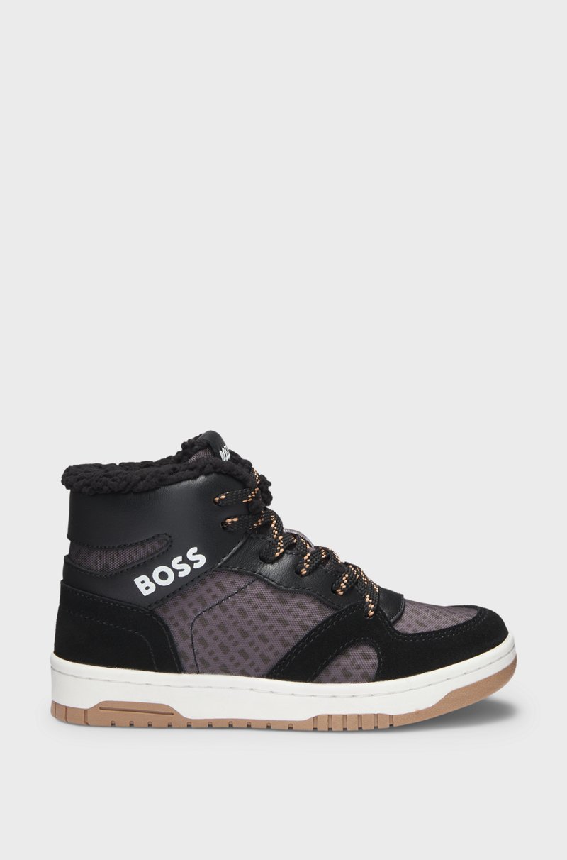 Hugo Boss Deportivas para niños en mezcla de materiales con forro de lana de cordero sintética