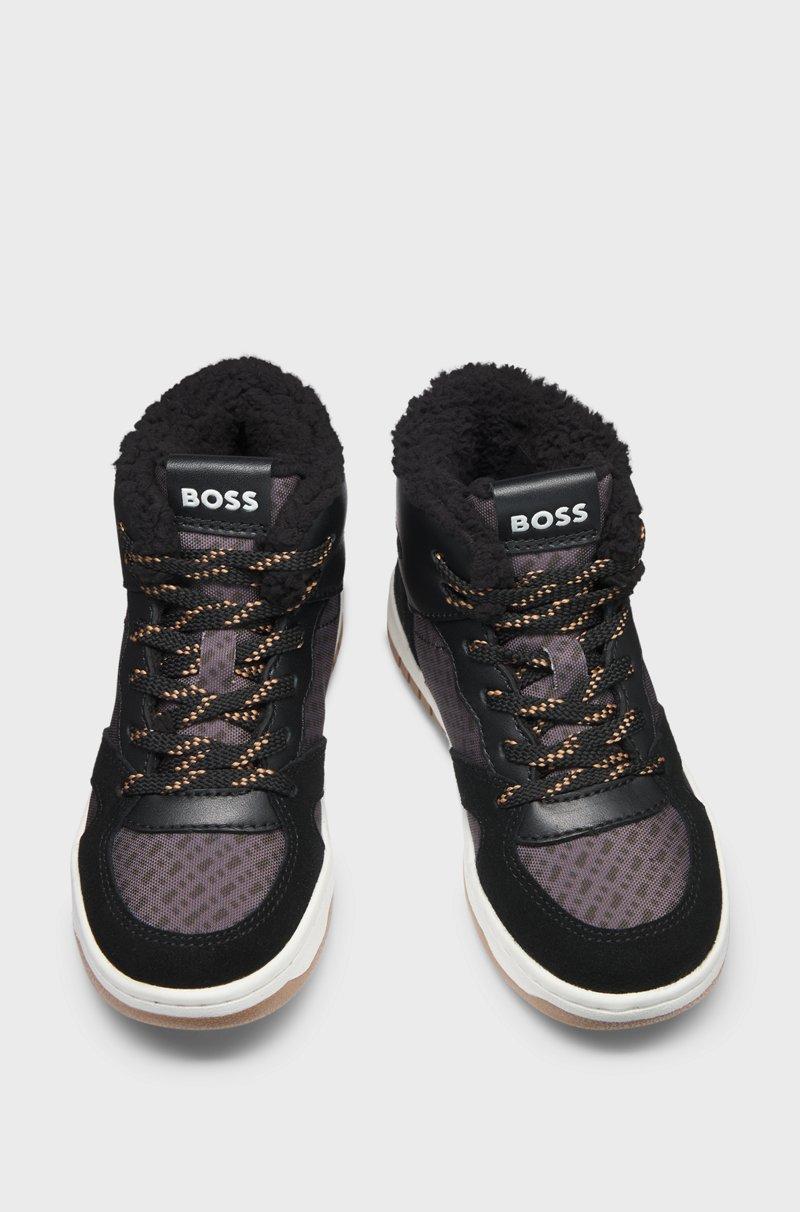 Hugo Boss Deportivas para niños en mezcla de materiales con forro de lana de cordero sintética Grandes ahorros