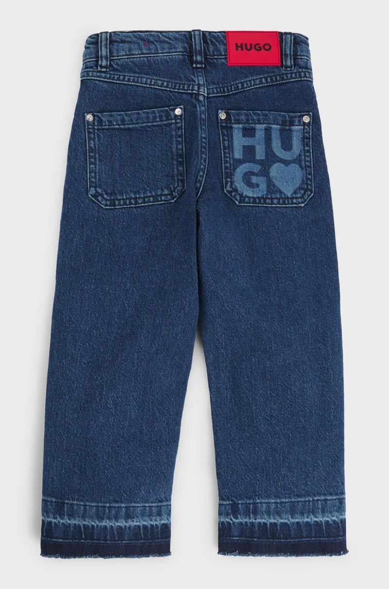 Hugo Boss Jeans relaxed fit para niños en denim elástico azul Devoluciones gratuitas