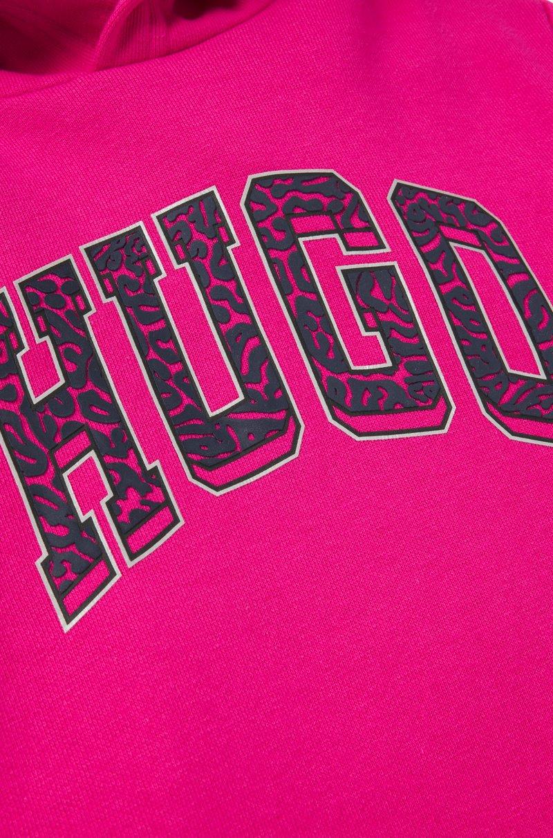 Hugo Boss Sudadera larga con capucha para niños con logo de estilo universitario Outlet online