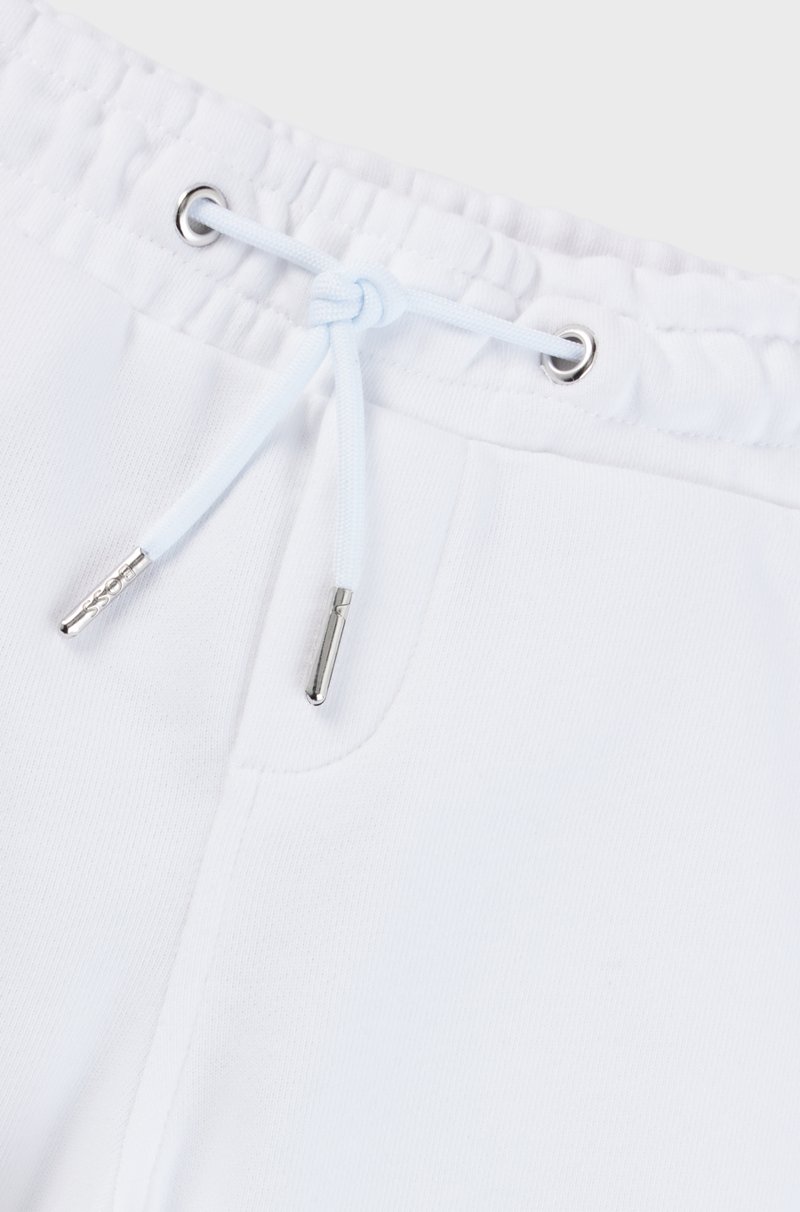 Hugo Boss Pantalones de chándal para niños con puños en los bajos y logo estampado Ventas relámpago