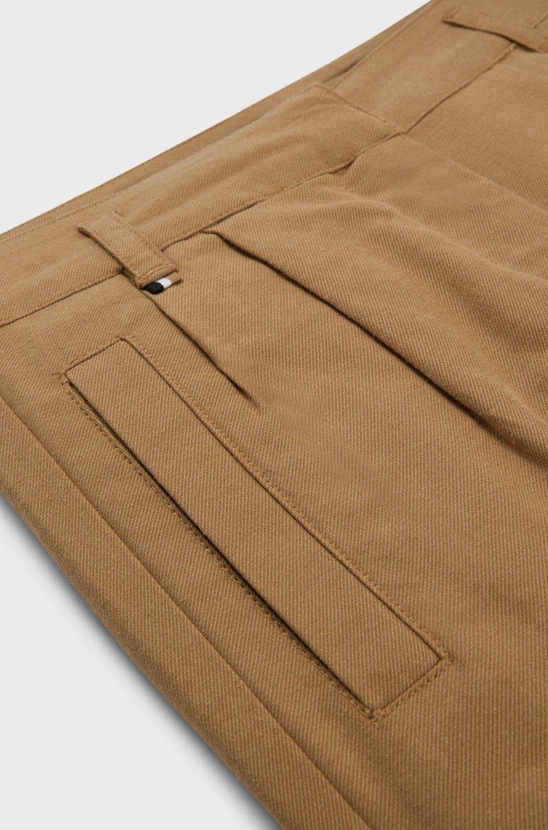 Hugo Boss Pantalones de fit holgado en sarga suave para niños Liquidación