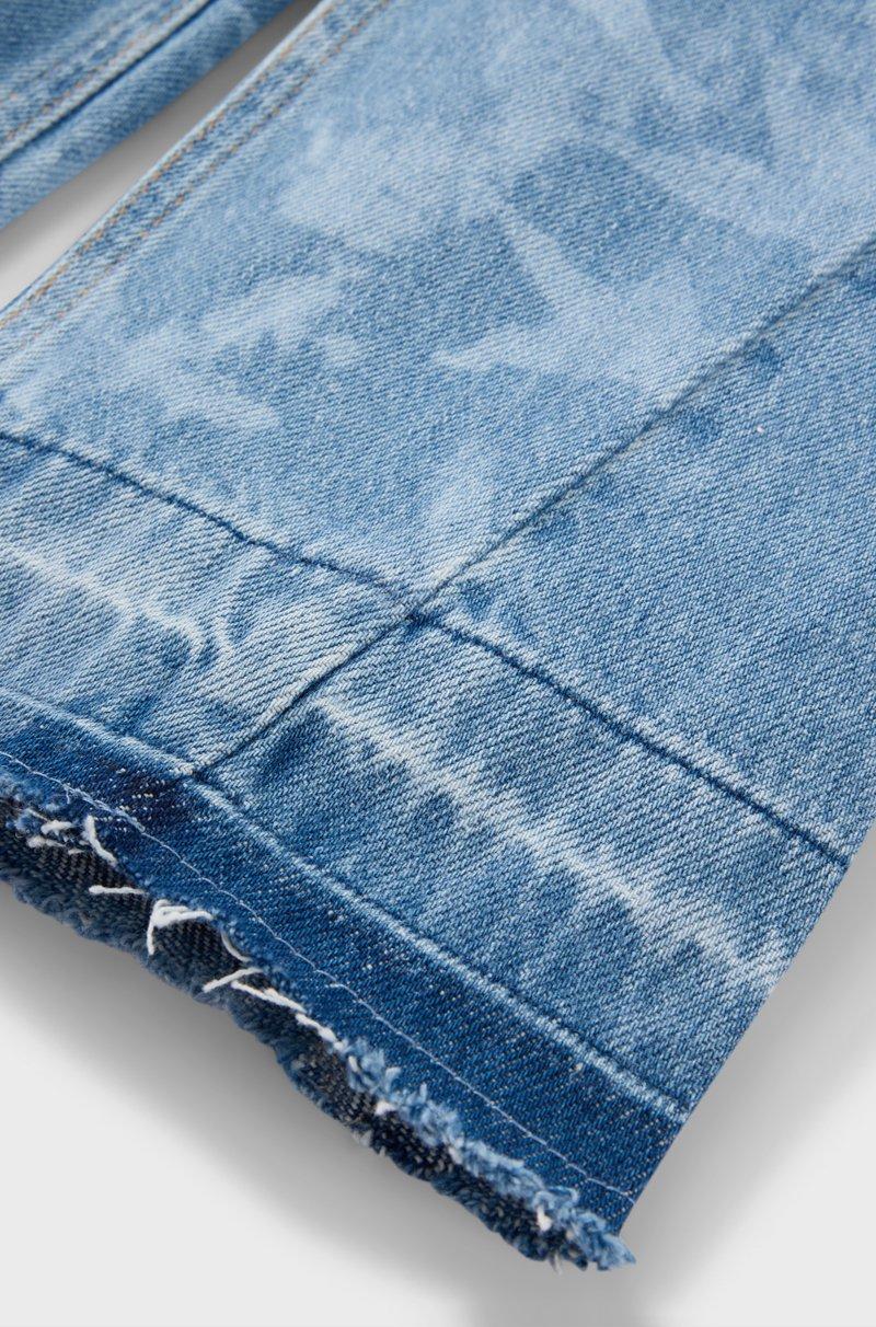 Hugo Boss Vaqueros relaxed fit para niños en denim de algodón con estampado de estrellas Mejor oferta