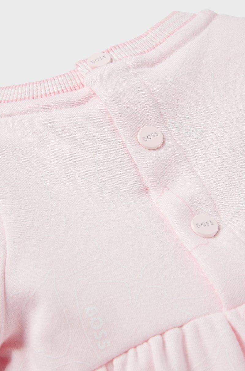 Hugo Boss Vestido de algodón estampado para bebés en caja de regalo Oferta especial