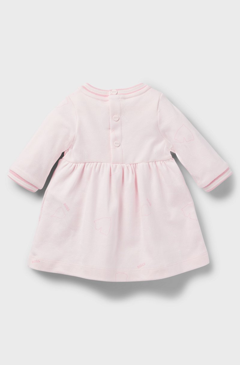 Hugo Boss Vestido de algodón estampado para bebés en caja de regalo Oferta especial