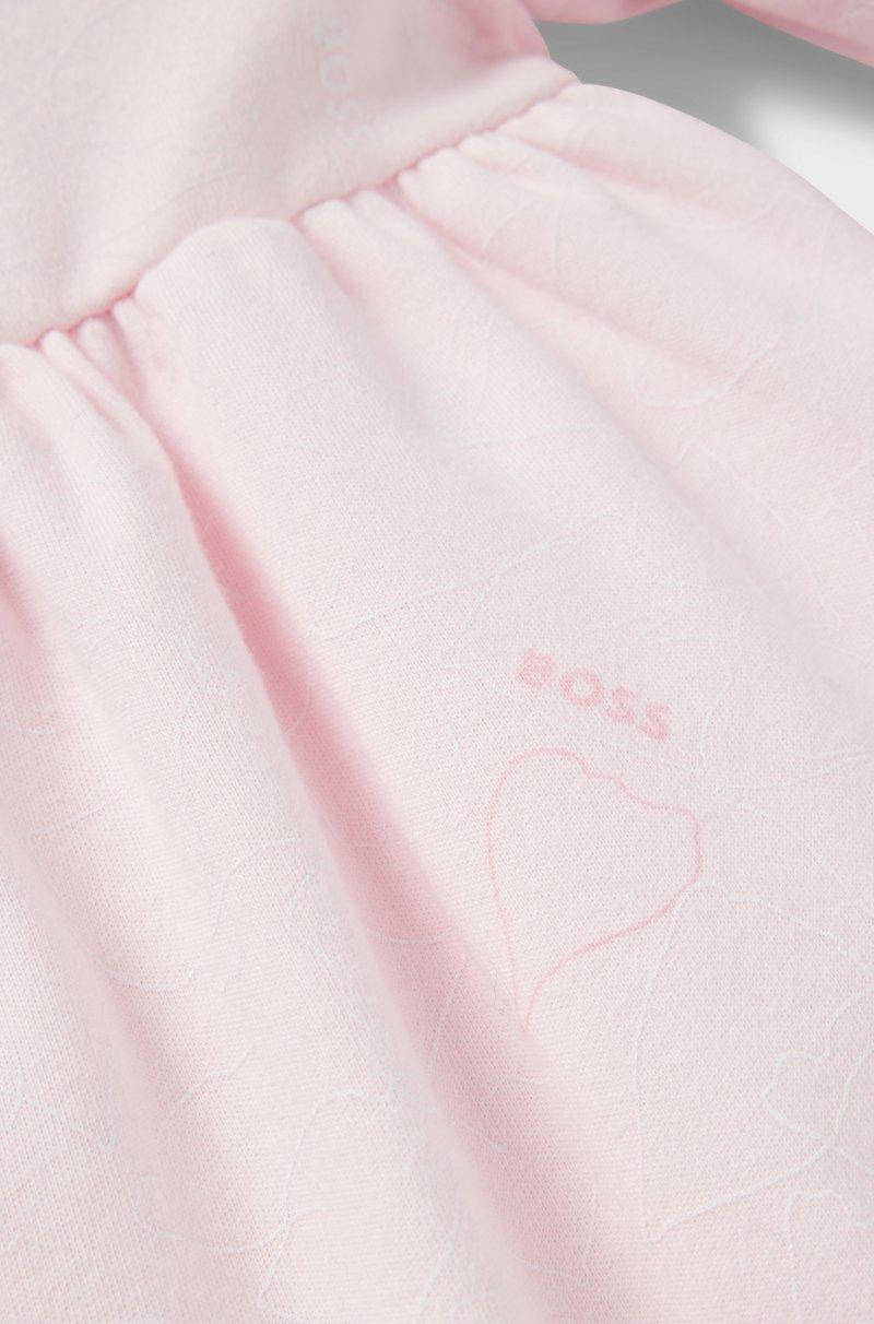Hugo Boss Vestido de algodón estampado para bebés en caja de regalo Oferta especial
