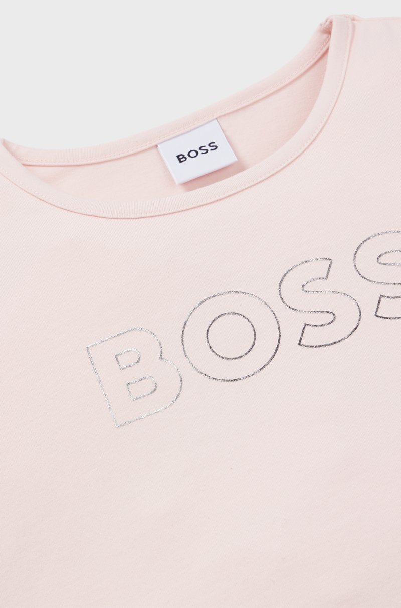 Hugo Boss Camiseta oversize fit para niños en algodón elástico con logo de diseño Últimos 3 días