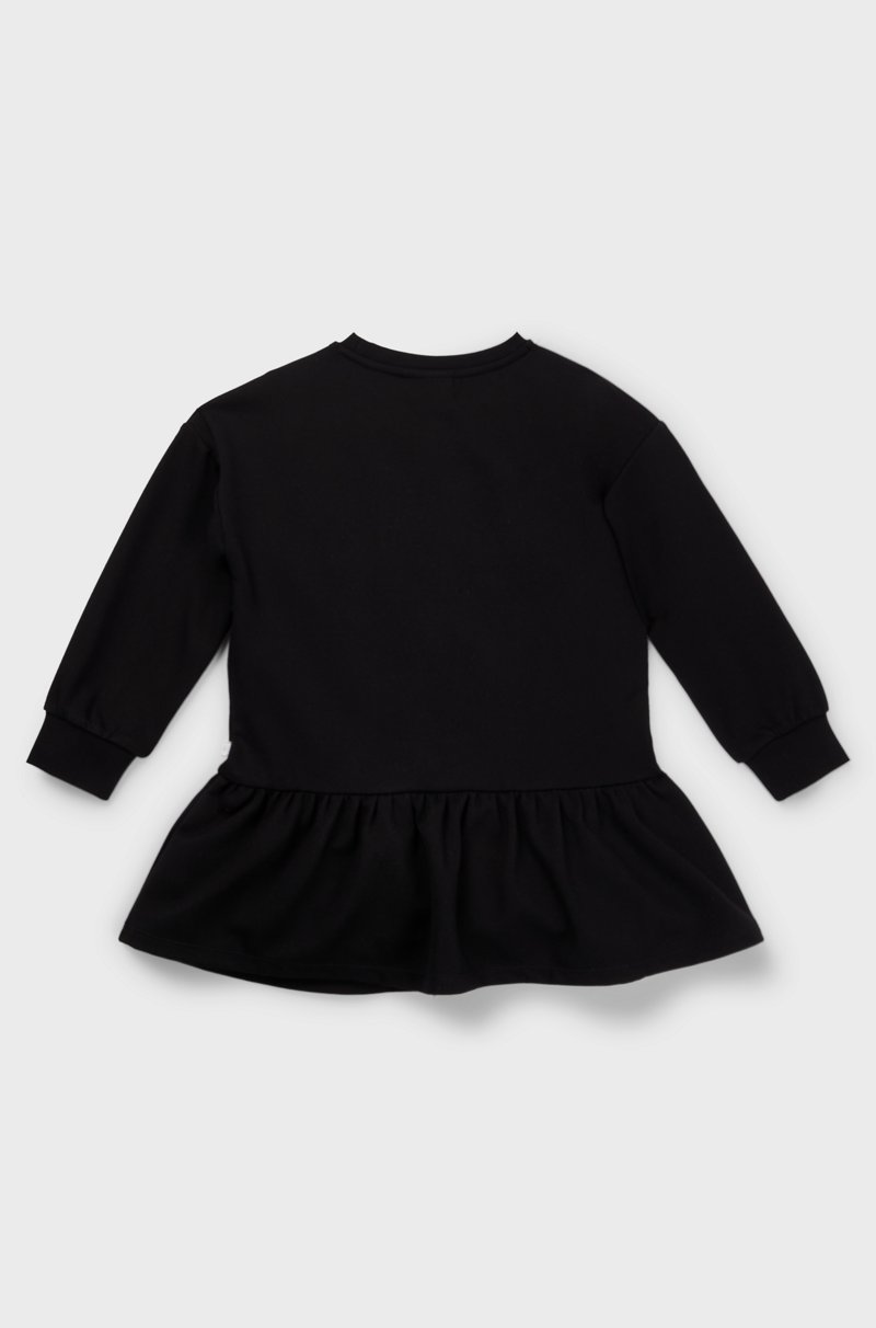 Hugo Boss Vestido de manga larga para niñas con logo de diseño Últimos 2 días