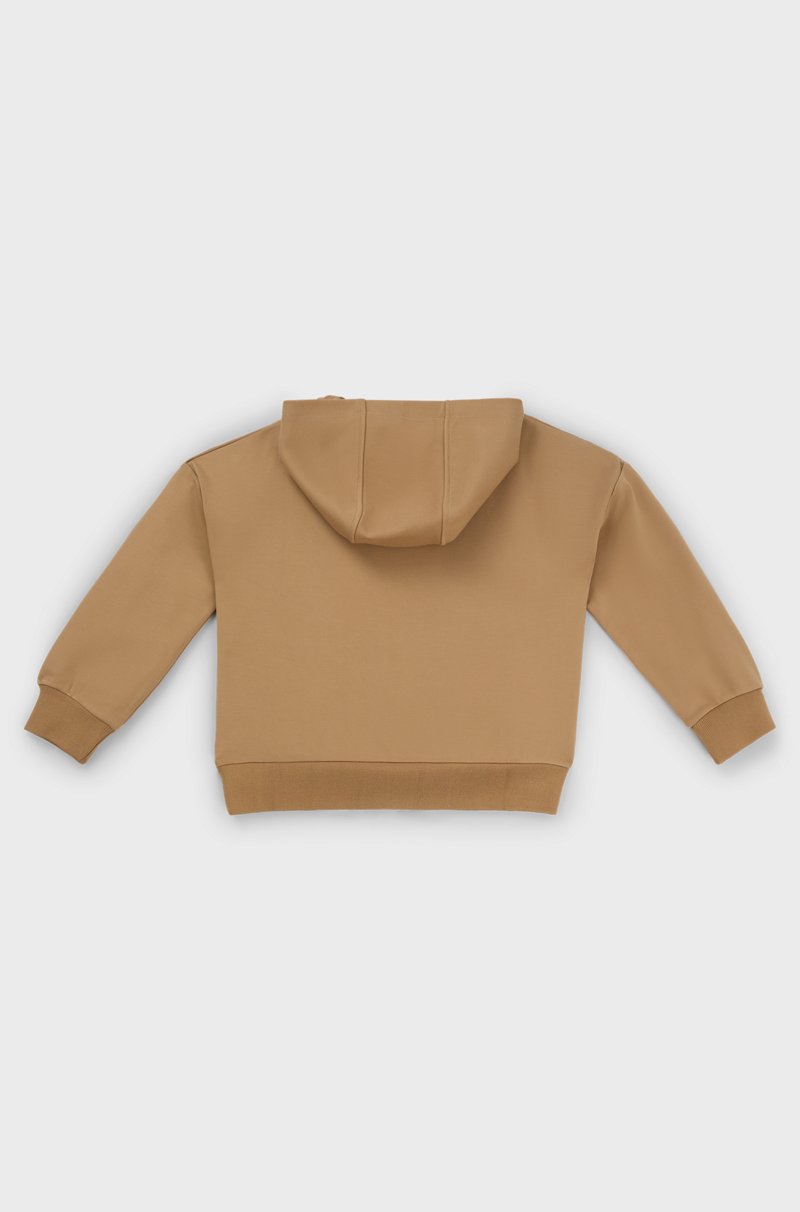 Hugo Boss Sudadera con capucha en tejido elástico con logo estampado para niños Precio de fábrica