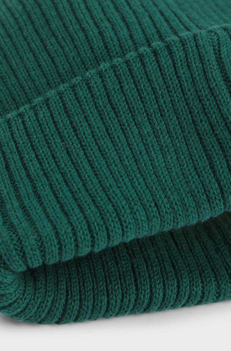 Hugo Boss Gorro de punto para niños con etiqueta de logo rojo Superdescuento