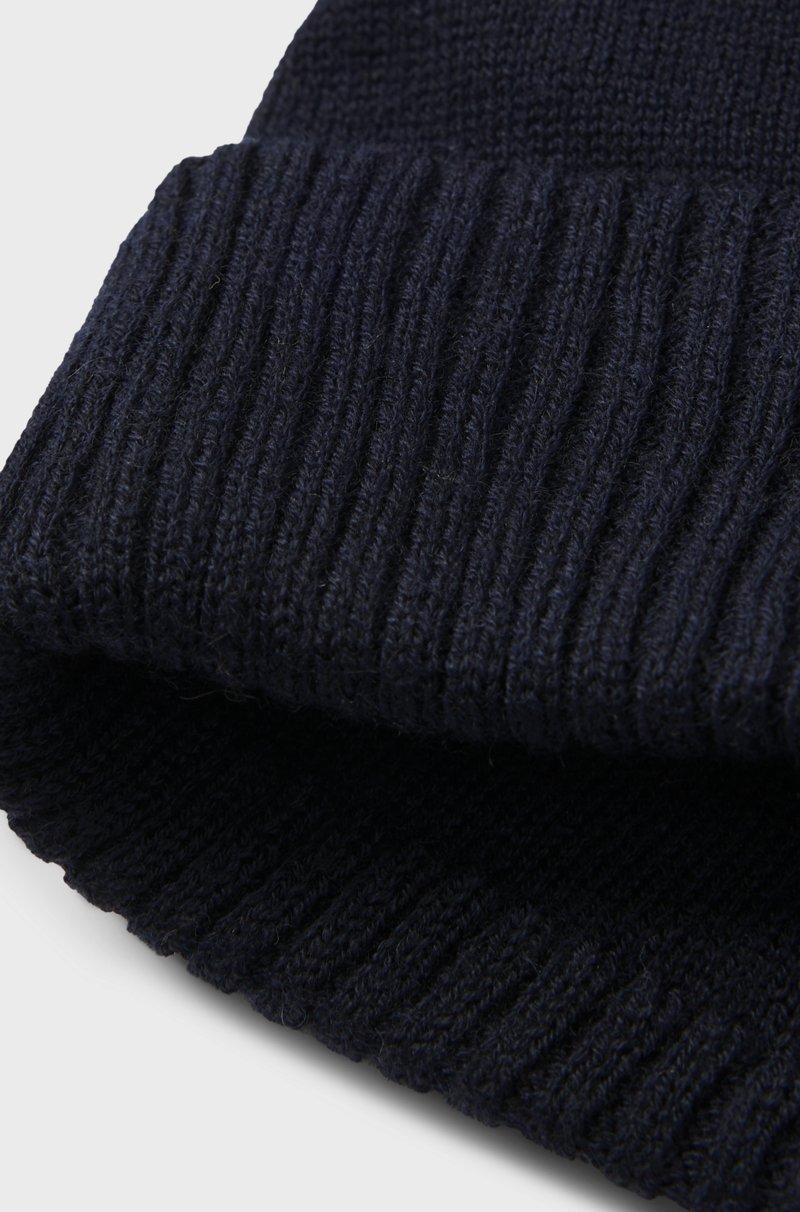 Hugo Boss Gorro de punto en algodón para niños con logo de efecto de goma Limitado a 3 días