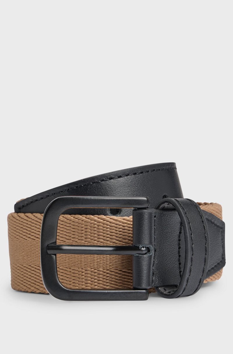 Hugo Boss Cinturón reversible en piel lisa y con textura para niños