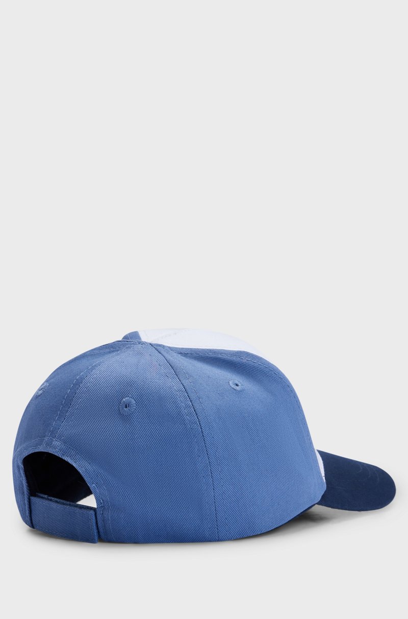 Hugo Boss Gorra para niños en sarga de algodón con logo estampado Última moda