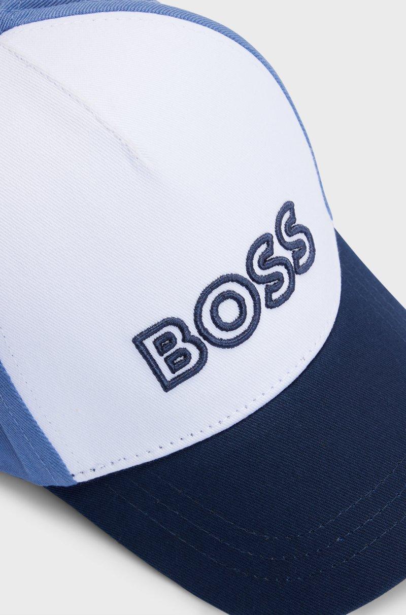 Hugo Boss Gorra para niños en sarga de algodón con logo estampado Última moda