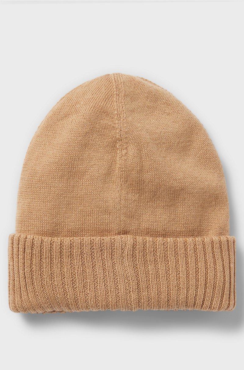 Hugo Boss Gorro de punto para niños con etiqueta con logo de silicona Ofertas