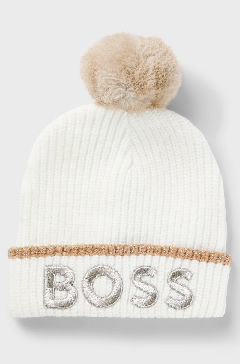 Hugo Boss Gorro de punto para niños con logo de efecto metalizado En oferta