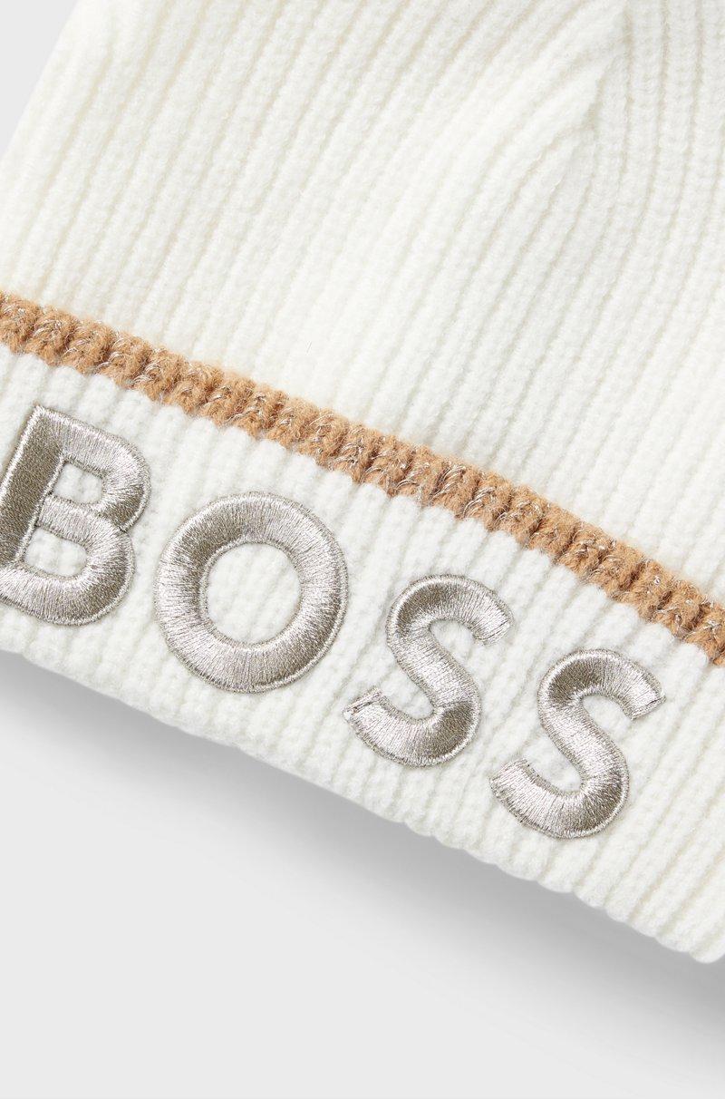 Hugo Boss Gorro de punto para niños con logo de efecto metalizado En oferta