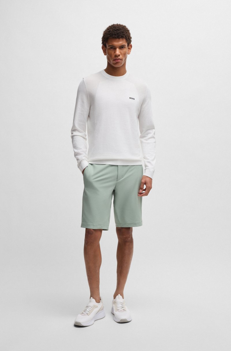 Hugo Boss Jersey regular fit de algodón con detalle de logo estampado Los más vendidos