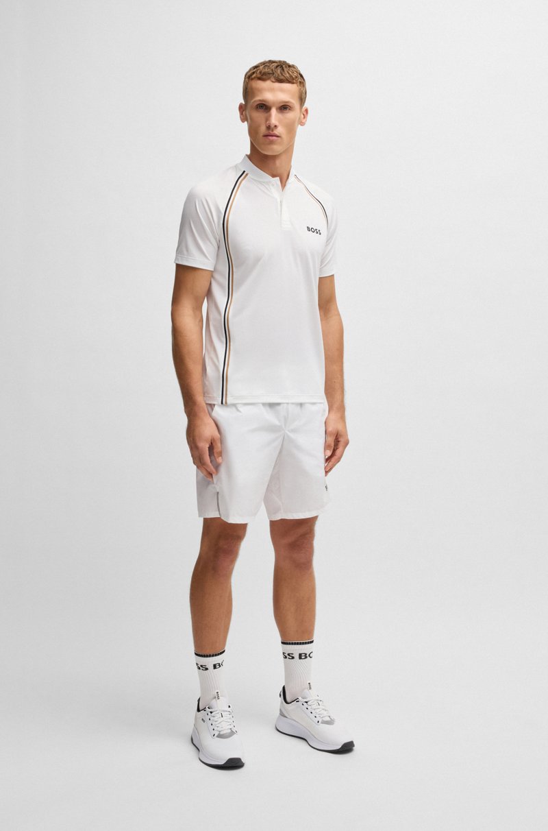 Hugo Boss Polo slim fit deportivo de malla superelástica Ventas relámpago