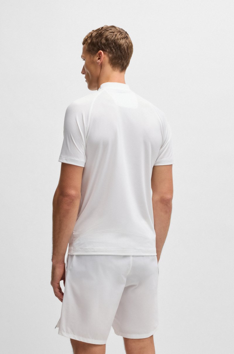 Hugo Boss Polo slim fit deportivo de malla superelástica Ventas relámpago