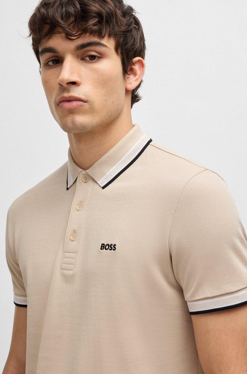 Hugo Boss Polo Paddy de piqué de algodón con logo en el reverso del cuello ÚLTIMAS EDICIONES
