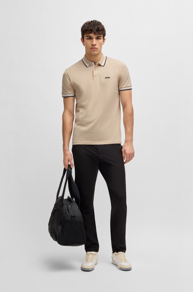 Hugo Boss Polo Paddy de piqué de algodón con logo en el reverso del cuello ÚLTIMAS EDICIONES